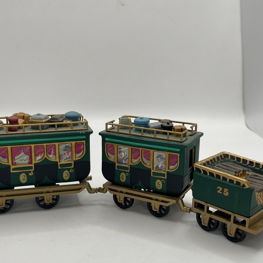 Dept 56 Heritage Village The Flying Scot Train Set 4 Porcelain Pieces 5573-5 - Picture 6 of 12